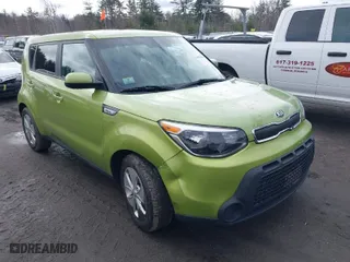 2015 Kia Soul with VIN KNDJN2A24F7762717, listed as a IAAI auction lot 41834287 with 1 mi miles. Bid and sale history available at carsss.com. Image 1.