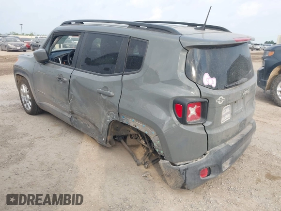 2021 Jeep Renegade Latitude with VIN ZACNJCBB7MPN27999, listed as a IAAI auction lot 42149700 with 32,566 mi miles and . Bid and sale history available at DreamBid. Image 3.