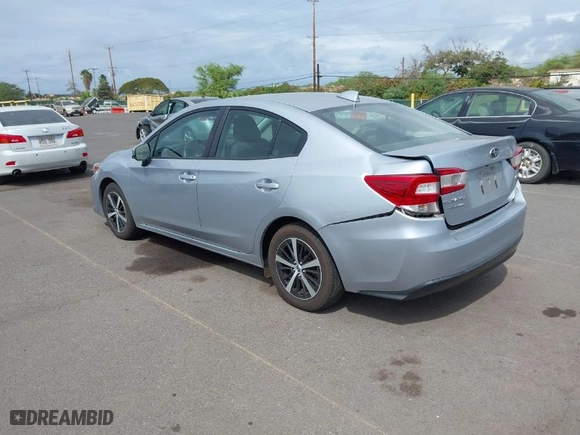 2021 Subaru Impreza Premium with VIN 4S3GKAV67M3607643, listed as a IAAI auction lot 41601168 with 25,703 mi miles. Bid and sale history available at carsss.com. Image 3.