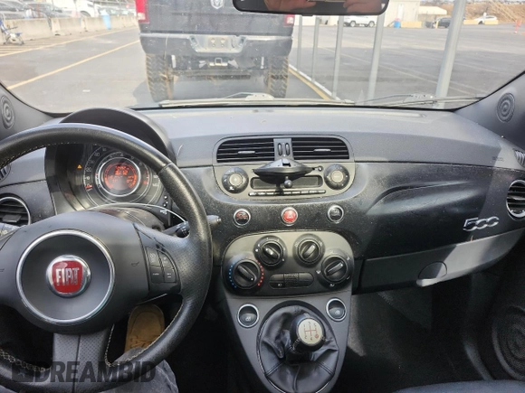 2013 FIAT 500 Turbo with VIN 3C3CFFHHXDT746395, listed as a Copart auction lot 44839585 with 72,442 mi miles and Clean Title. Bid and sale history available at carsss.com. Image 9.