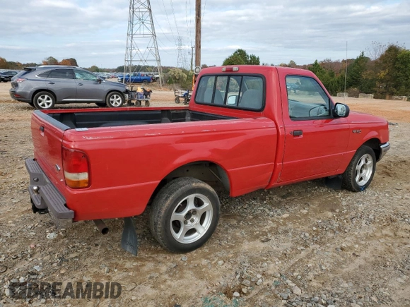 1996 Ford Ranger Splash with VIN 1FTCR10X8TUD57798, listed as a Copart auction lot 77613494 with 180,150 mi miles and Salvage Title. Bid and sale history available at carsss.com. Image 3.