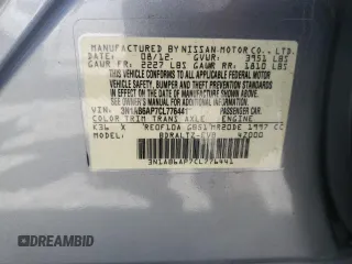 2012 Nissan Sentra SR with VIN 3N1AB6AP7CL776441, listed as a Copart auction lot 52162555 with 110,334 mi miles and Salvage Title. Bid and sale history available at DreamBid. Image 13.