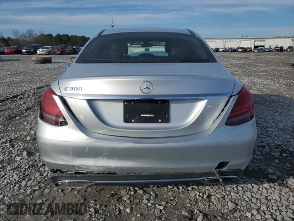 2020 Mercedes-Benz C with VIN W1KWF8DB7LR575902, listed as a Copart auction lot 42640315 with 91,293 mi miles and Salvage Title. Bid and sale history available at carsss.com. Image 6.