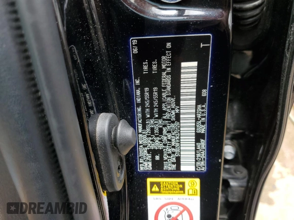 2019 Toyota Highlander Limited с VIN 5TDDZRFH1KS701297, выставлен на аукционе Copart как лот 55472505 с пробегом 75 254 миль миль и Списание • Salvage title. История ставок и продаж доступна на DreamBid. Изображение 14.