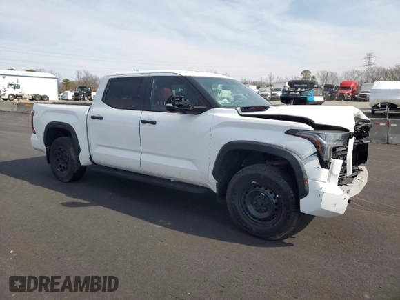 2024 Toyota Tundra TRD Pro Hybrid with VIN 5TFPC5DB7RX041471, listed as a Copart auction lot 48165595 with 23,317 mi miles and Clean title. Bid and sale history available at DreamBid. Image 4.
