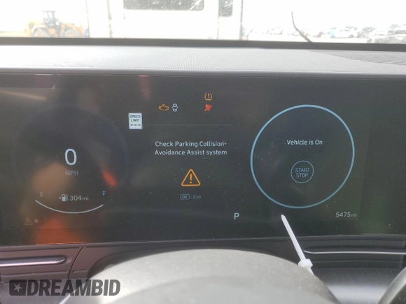 2024 Hyundai Kona Limited with VIN KM8HECA39RU024491, listed as a Copart auction lot 75445174 with 5,475 mi miles and Salvage Title. Bid and sale history available at carsss.com. Image 9.