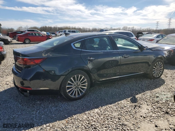 2017 Kia Cadenza Premium with VIN KNALC4J1XH5085430, listed as a Copart auction lot 49715815 with 111,832 mi miles and Salvage Title. Bid and sale history available at carsss.com. Image 3.