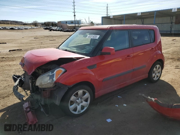 2011 Kia Soul + with VIN KNDJT2A28B7201453, listed as a Copart auction lot 48331835 with 0 mi miles and Salvage Title. Bid and sale history available at carsss.com. Image 1.