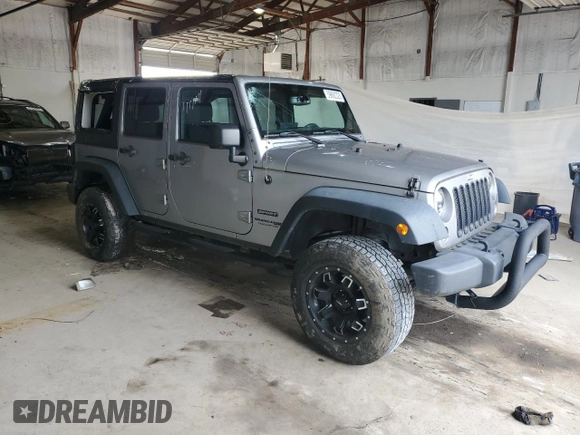 2018 Jeep Wrangler Unlimited Sport S with VIN 1C4HJWDG0JL938462, listed as a Copart auction lot 59862325 with 54,358 mi miles and Salvage title. Bid and sale history available at DreamBid. Image 4.