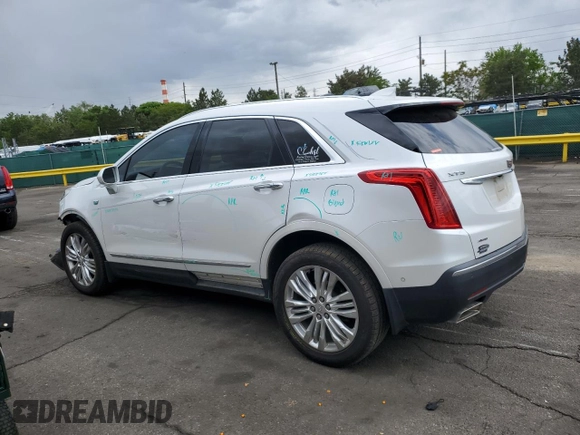 2018 Cadillac XT5 Premium Luxury AWD with VIN 1GYKNFRS6JZ178777, listed as a Copart auction lot 57527735 with 92,086 mi miles and Salvage title. Bid and sale history available at DreamBid. Image 2.