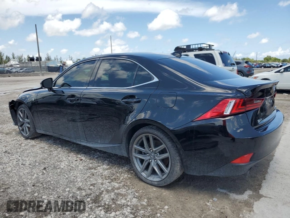 2015 Lexus IS 350 with VIN JTHBE1D25F5016197, listed as a Copart auction lot 55535365 with 56,987 mi miles and Salvage title. Bid and sale history available at DreamBid. Image 2.
