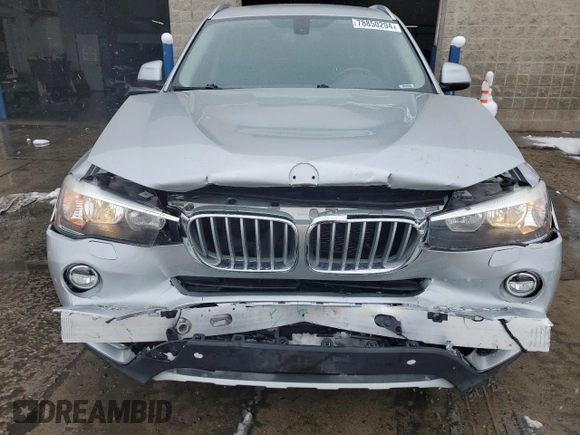 2016 BMW X3 xDrive28i with VIN 5UXWX9C58G0D79729, listed as a Copart auction lot 78850294 with 99,561 mi miles and Salvage Title. Bid and sale history available at carsss.com. Image 5.