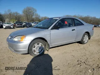 2002 Honda Civic DX z VIN 1HGEM22242L083200, wystawiony jako Copart lot #49098485 z przebiegiem 108 811 mil mil oraz Szkoda całkowita • Salvage title. Historia ofert i sprzedaży dostępna na DreamBid. Obrazek 1.