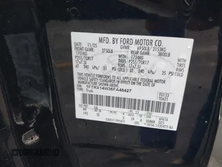 2006 Ford F-150 STX with VIN 1FTRX14W36FA48427, listed as a IAAI auction lot 42450682 with 122,743 mi miles and . Bid and sale history available at DreamBid. Image 9.