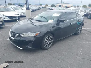 2020 Nissan Maxima SV with VIN 1N4AA6CVXLC377567, listed as a IAAI auction lot 41711739 with 86,935 mi miles. Bid and sale history available at carsss.com. Image 2.