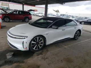 2022 Lucid Air Grand Touring with VIN 50EA1GBA8NA001314, listed as a Copart auction lot 48794005 with 37,092 mi miles and Salvage Title. Bid and sale history available at carsss.com. Image 1.