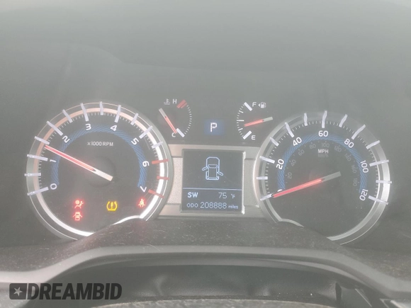 2019 Toyota 4Runner SR5 z VIN JTEBU5JR3K5617899, wystawiony jako Copart lot #58955725 z przebiegiem 208 888 mil mil oraz Szkoda całkowita • Salvage title. Historia ofert i sprzedaży dostępna na DreamBid. Obrazek 9.