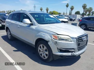 2007 Audi Q7 Premium with VIN WA1BY74L37D096041, listed as a IAAI auction lot 42382743 with 182,203 mi miles and . Bid and sale history available at DreamBid. Image 1.