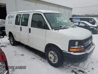 2008 Chevrolet Express Cargo Van with VIN 1GCGG25C181170897, listed as a Copart auction lot 87027134 with 200,590 mi miles and Salvage Title. Bid and sale history available at carsss.com. Image 4.