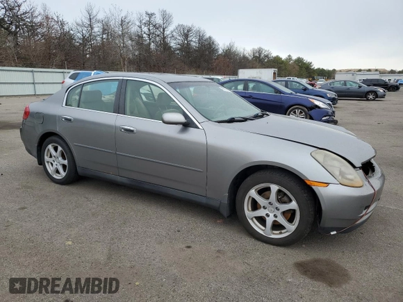 2004 Infiniti G35 w/Leather z VIN JNKCV51F04M715114, wystawiony jako Copart lot #45109415 z przebiegiem 244 446 mil mil oraz Szkoda całkowita • Salvage title. Historia ofert i sprzedaży dostępna na DreamBid. Obrazek 4.