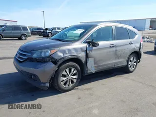 2012 Honda CR-V EX-L with VIN 5J6RM4H78CL017629, listed as a IAAI auction lot 41781636 with 212,279 mi miles. Bid and sale history available at carsss.com. Image 2.