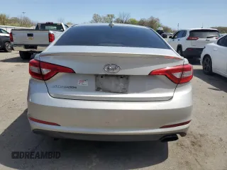 2016 Hyundai Sonata SE with VIN 5NPE24AFXGH387194, listed as a Copart auction lot 53805575 with 168,158 mi miles and Salvage Title. Bid and sale history available at carsss.com. Image 6.