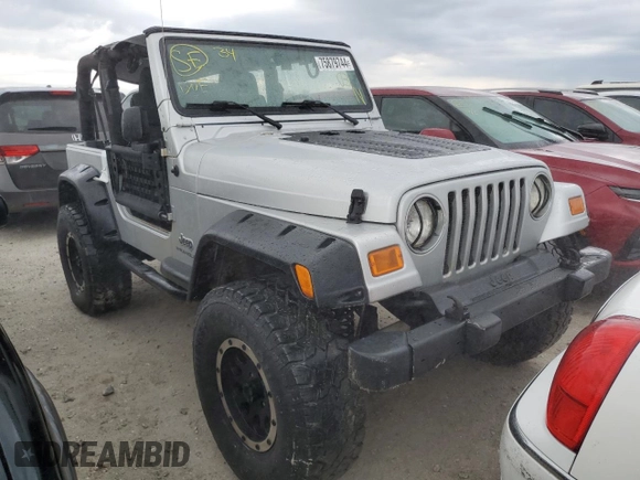 2006 Jeep Wrangler SE with VIN 1J4FA291X6P749039, listed as a Copart auction lot 75879744 with 0 mi miles and Non Repairable. Bid and sale history available at carsss.com. Image 4.