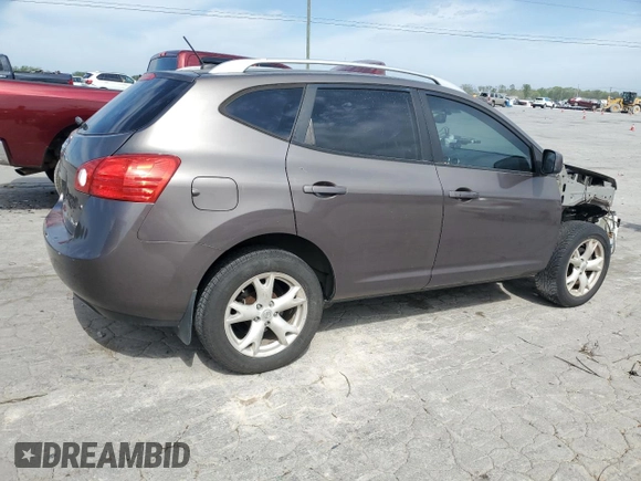 2008 Nissan Rogue SL with VIN JN8AS58V28W403003, listed as a Copart auction lot 53505575 with 228,063 mi miles and Salvage Title. Bid and sale history available at DreamBid. Image 3.