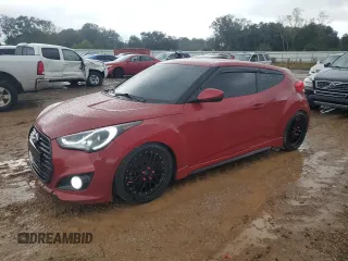 2013 Hyundai Veloster Turbo with VIN KMHTC6AE2DU112164, listed as a Copart auction lot 79753544 with 63,460 mi miles and Salvage title. Bid and sale history available at DreamBid. Image 1.