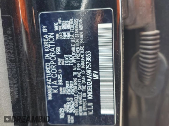 2024 Kia Seltos S z VIN KNDEU2AA9R7573853, wystawiony jako Copart lot #55622655 z przebiegiem 6 163 mil mil oraz Szkoda całkowita • Salvage title. Historia ofert i sprzedaży dostępna na DreamBid. Obrazek 13.