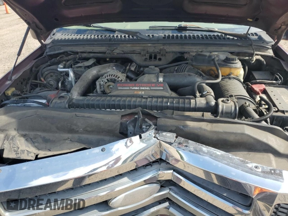2005 Ford F-250 XL z VIN 1FTSW21P15EC81377, wystawiony jako Copart lot #59781105 z przebiegiem 216 858 mil mil oraz Szkoda całkowita • Salvage title. Historia ofert i sprzedaży dostępna na DreamBid. Obrazek 11.