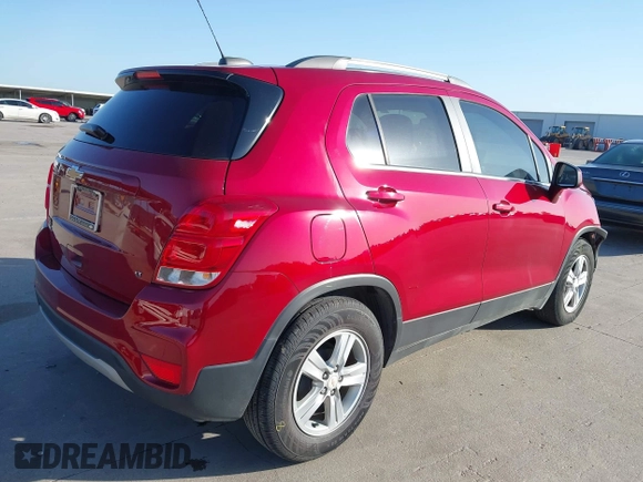 2020 Chevrolet Trax LT with VIN 3GNCJLSB7LL229882, listed as a IAAI auction lot 42005834 with 38,975 mi miles and . Bid and sale history available at DreamBid. Image 4.