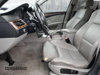 2008 BMW 5 Series 550i with VIN WBANW53548CT49453, listed as a Copart auction lot 45350325 with 117,593 mi miles and Salvage Title. Bid and sale history available at carsss.com. Image 7.