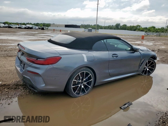 2022 BMW 8 Series with VIN WBAFY4C07NCH97004, listed as a Copart auction lot 59738555 with Not provided miles and Salvage title. Bid and sale history available at DreamBid. Image 3.