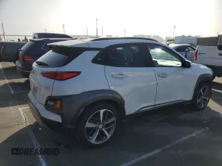 2018 Hyundai Kona Limited with VIN KM8K33A50JU082748, listed as a Copart auction lot 46531105 with 75,562 mi miles and Salvage Title. Bid and sale history available at carsss.com. Image 3.