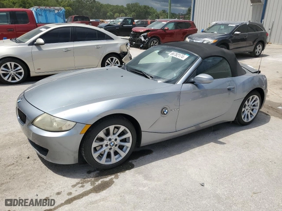 2006 BMW Z4 3.0si with VIN 4USBU53506LX00605, listed as a Copart auction lot 66782174 with 102,591 mi miles and Salvage Title. Bid and sale history available at carsss.com. Image 1.