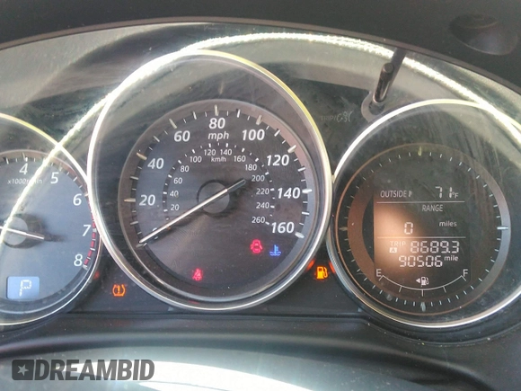 2014 Mazda CX-5 Touring with VIN JM3KE2CY7E0364311, listed as a IAAI auction lot 42108176 with 90,506 mi miles and . Bid and sale history available at DreamBid. Image 7.