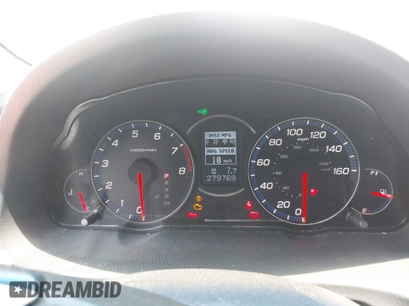 2008 Acura TSX Nav with VIN JH4CL96928C004249, listed as a IAAI auction lot 42590113 with 279,769 mi miles and . Bid and sale history available at DreamBid. Image 7.