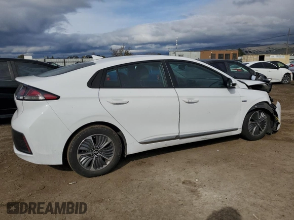 2020 Hyundai Ioniq SE with VIN KMHC65LD0LU194805, listed as a Copart auction lot 43444025 with 130,155 mi miles and Salvage title. Bid and sale history available at DreamBid. Image 3.