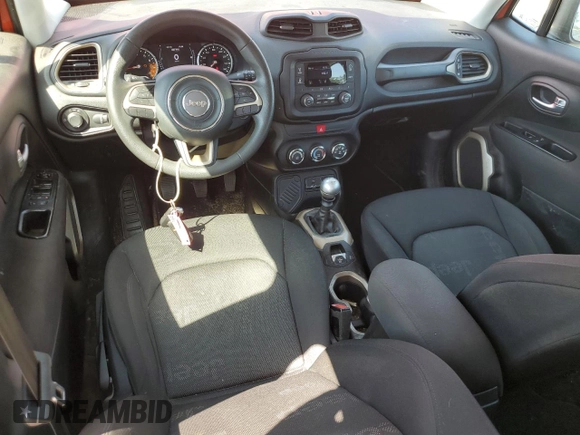 2017 Jeep Renegade Sport with VIN ZACCJAAH1HPF17141, listed as a Copart auction lot 53428695 with 133,877 mi miles and Salvage title. Bid and sale history available at DreamBid. Image 8.