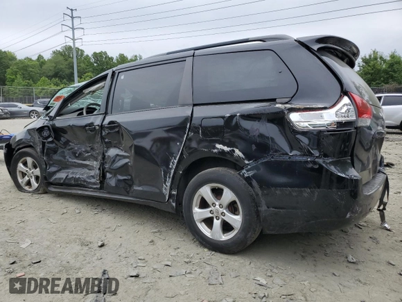 2012 Toyota Sienna LE AAS with VIN 5TDKK3DC7CS257912, listed as a Copart auction lot 58264265 with Not provided miles and Salvage title. Bid and sale history available at DreamBid. Image 2.