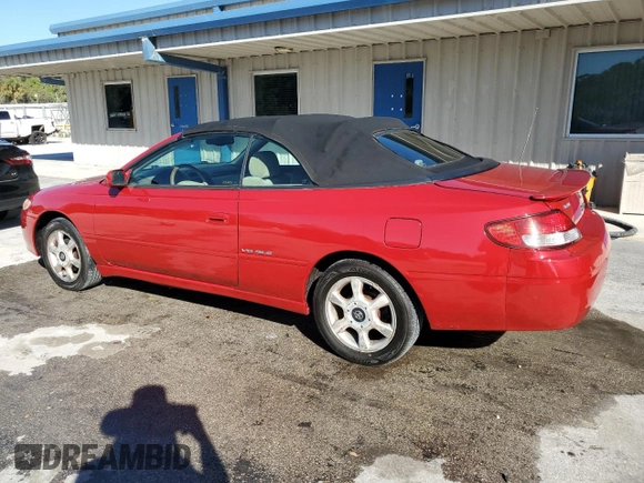2001 Toyota Solara SE with VIN 2T1FF22P81C444362, listed as a Copart auction lot 82091604 with 205,145 mi miles and Non Repairable. Bid and sale history available at DreamBid. Image 2.