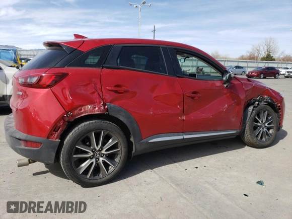 2017 Mazda CX-3 Grand Touring z VIN JM1DKFD74H0167026, wystawiony jako Copart lot #48817725 z przebiegiem 84 053 mil mil oraz Szkody całkowita. Historia ofert i sprzedaży dostępna na DreamBid. Obrazek 3.