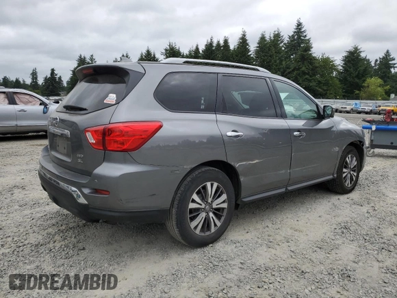 2019 Nissan Pathfinder S with VIN 5N1DR2MM7KC645399, listed as a Copart auction lot 60463925 with 115,053 mi miles and Salvage title. Bid and sale history available at DreamBid. Image 3.