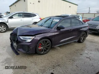 2023 Audi S3 Prestige z VIN WAUJ3DGYXPA054762, wystawiony jako Copart lot #55529074 z przebiegiem 13 684 mil mil oraz Szkody całkowita. Historia ofert i sprzedaży dostępna na DreamBid. Obrazek 1.