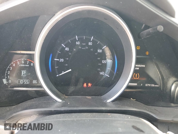 2019 Honda Fit EX with VIN 3HGGK5H86KM737981, listed as a Copart auction lot 55991435 with 79,106 mi miles and Salvage title. Bid and sale history available at DreamBid. Image 9.