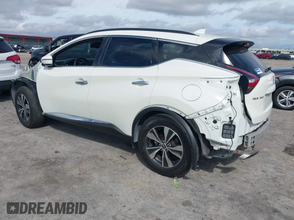 2023 Nissan Murano SV with VIN 5N1AZ2BJ7PC111015, listed as a IAAI auction lot 41630173 with 22,267 mi miles. Bid and sale history available at carsss.com. Image 3.