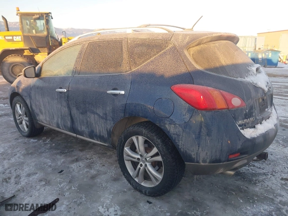 2009 Nissan Murano SL with VIN JN8AZ18W19W154448, listed as a IAAI auction lot 41396575 with 192,985 mi miles. Bid and sale history available at carsss.com. Image 3.