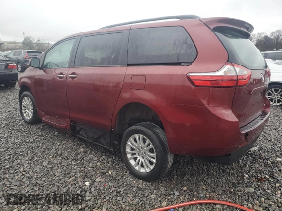 2017 Toyota Sienna XLE Auto Access Seat with VIN 5TDYZ3DCXHS812316, listed as a Copart auction lot 44777795 with 150,079 mi miles and Non Repairable. Bid and sale history available at carsss.com. Image 2.