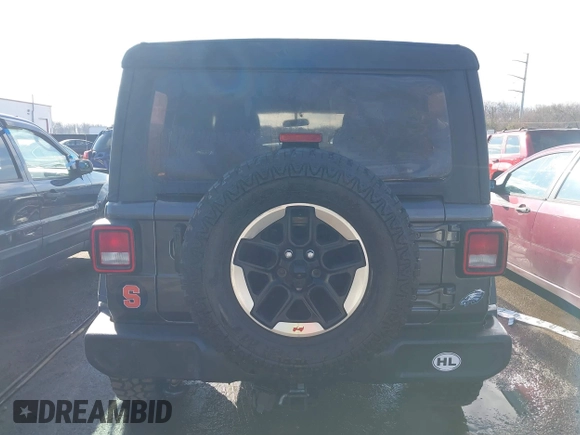 2022 Jeep Wrangler Unlimited Sport with VIN 1C4HJXDN1NW240032, listed as a IAAI auction lot 41130845 with 24,745 mi miles and . Bid and sale history available at DreamBid. Image 16.